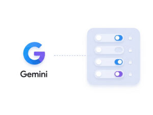 Geminiのプライバシー設定画面のイメージ。学習オプトアウト機能やデータ共有を制御するスイッチが並ぶ図。